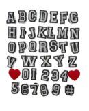 Alphabet Jibbtz - Black