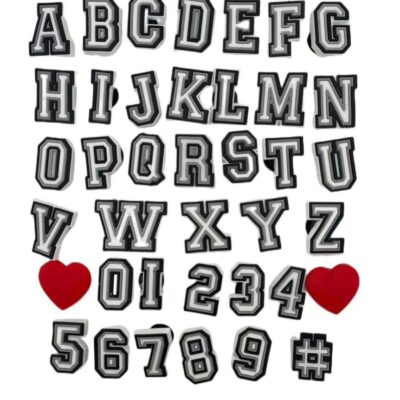 Alphabet Jibbtz - Black