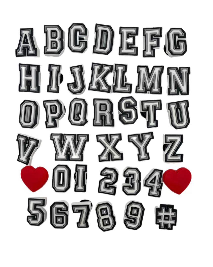 Alphabet Jibbtz - Black