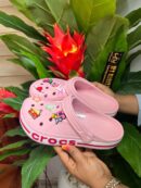 Pink Bayaband Crocs