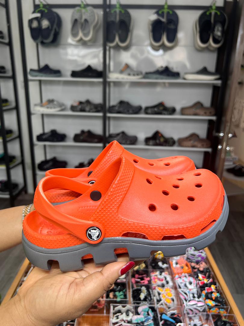 Orange Duet Sport Crocs