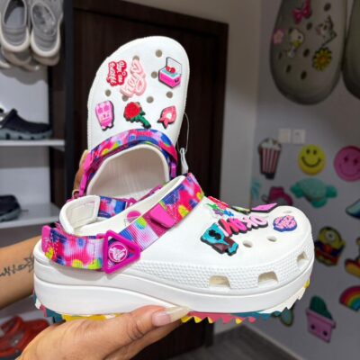 White Floral Strap Hiker