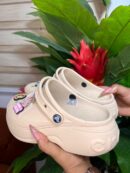 Cream Bella Crocs