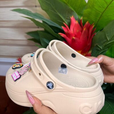 Cream Bella Crocs