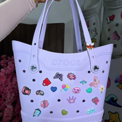 Lilac Crocs Tote Bag (Medium)