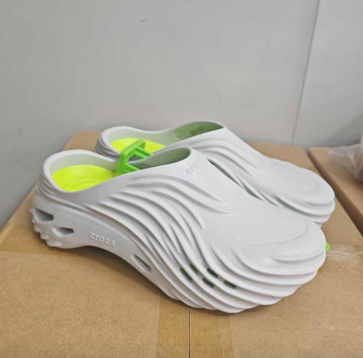 Grey/Lemon Inner Echo Wave