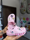 Pink Bayaband Kids Crocs