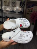 White Classic Crocs