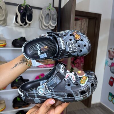 Black Bape Crocs