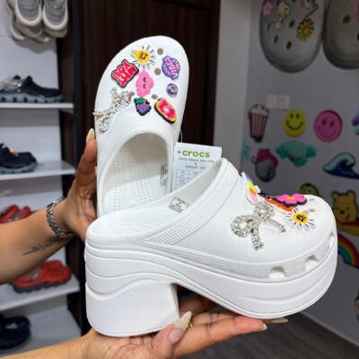 White Siren Crocs