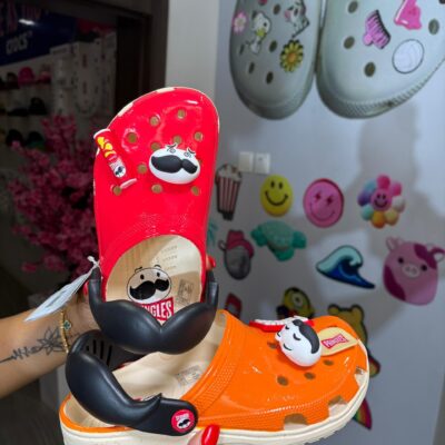 Red & Orange Pringles Crocs