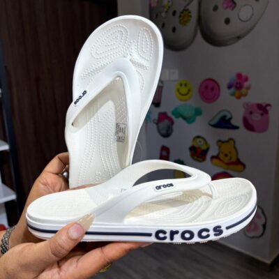 White Bayaband Slippers