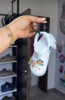 White Crocs Purse