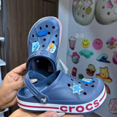Navy Blue Bayaband Crocs