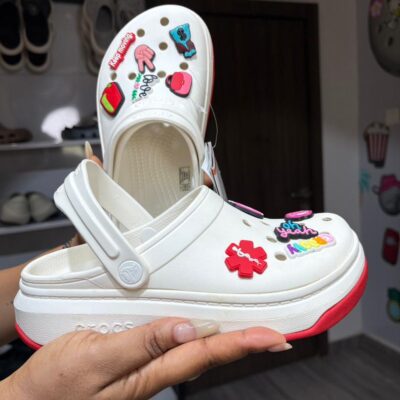 White/Red Sole Full Force